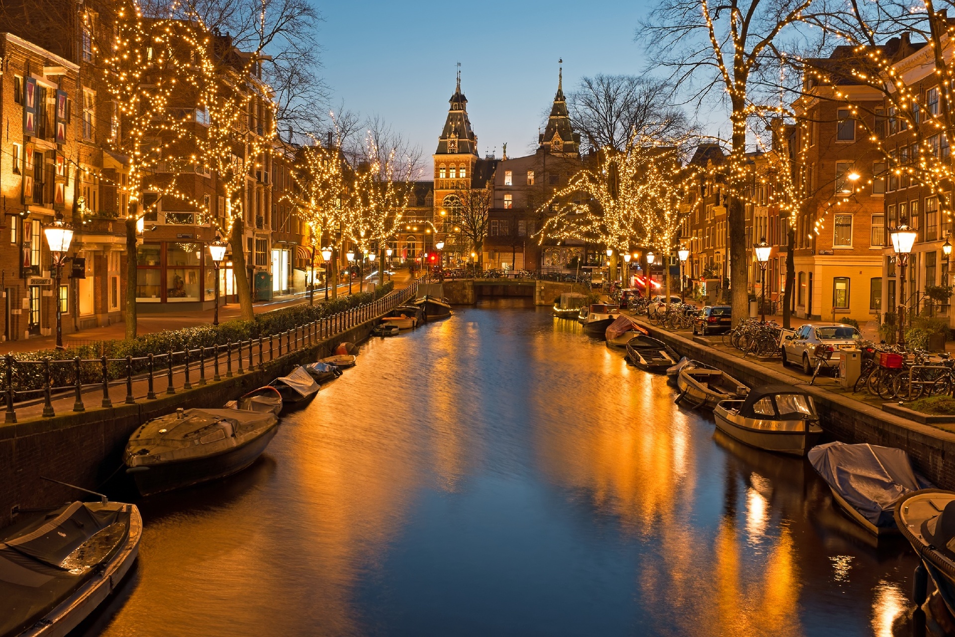 オランダのクリスマス　アムステルダム　オランダの風景