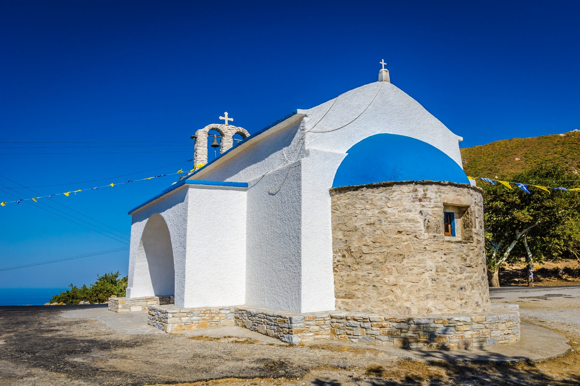 ナクソスの教会　ギリシャの風景
