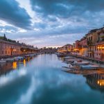 ガルダ湖の風景　イタリアの風景