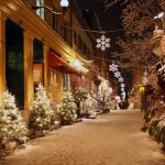 カナダのクリスマス　ケベック　カナダの風景