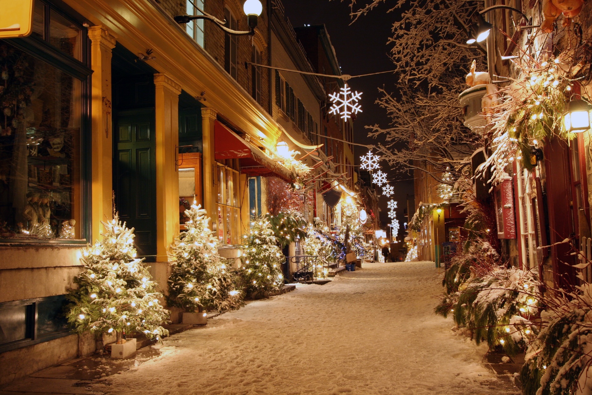 カナダのクリスマス　ケベック・シティ　カナダの風景