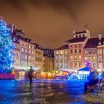 ポーランドのクリスマス　ワルシャワのクリスマスマーケット　ポーランドの風景