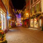 フランスのクリスマス　クリスマスイブのコルマール　フランスの風景