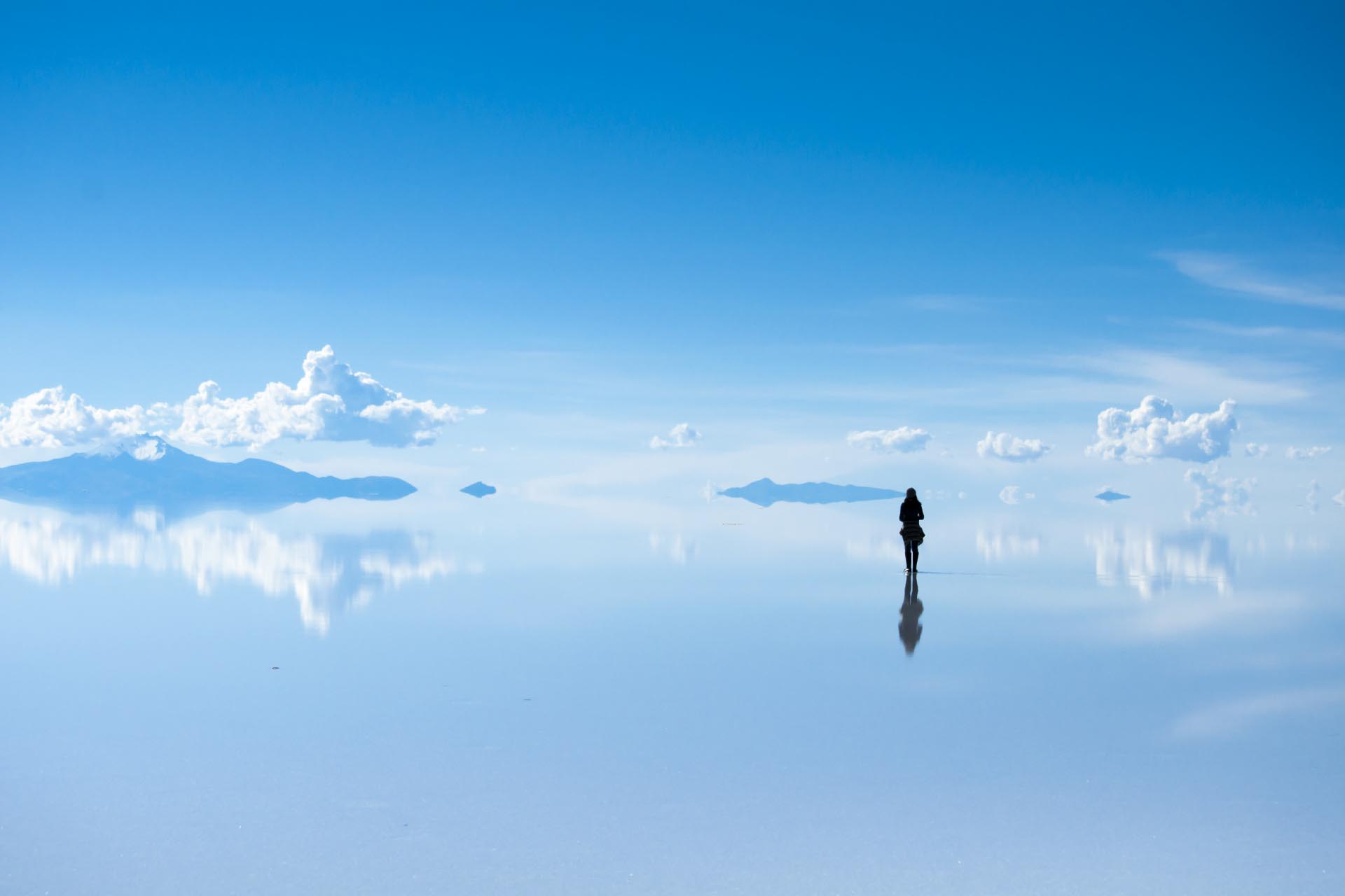 ウユニ塩湖の絶景　ボリビアの風景