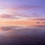 ウユニ塩湖の風景　ボリビアの風景