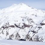 冬のエルブルス山　ロシアの風景