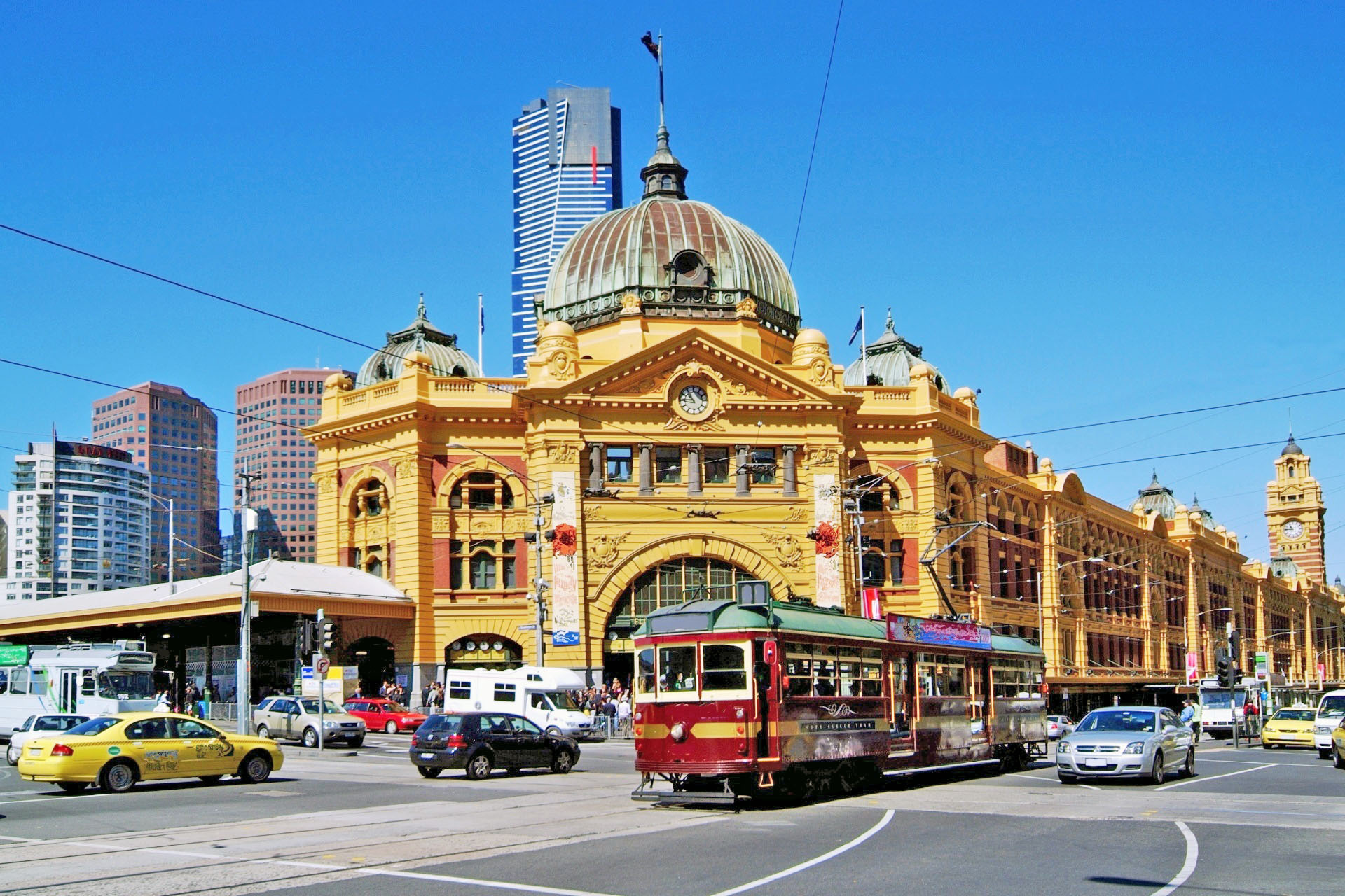 メルボルン　フリンダース・ストリート駅　オーストラリアの風景