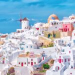 サントリーニの風景　ギリシャの風景
