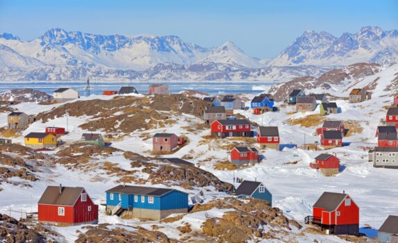 春のグリーンランドの風景