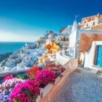 サントリーニの風景　ギリシャの風景