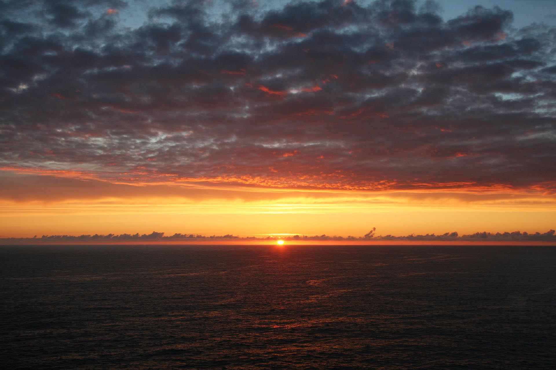 ロカ岬の夕日　ポルトガルの風景