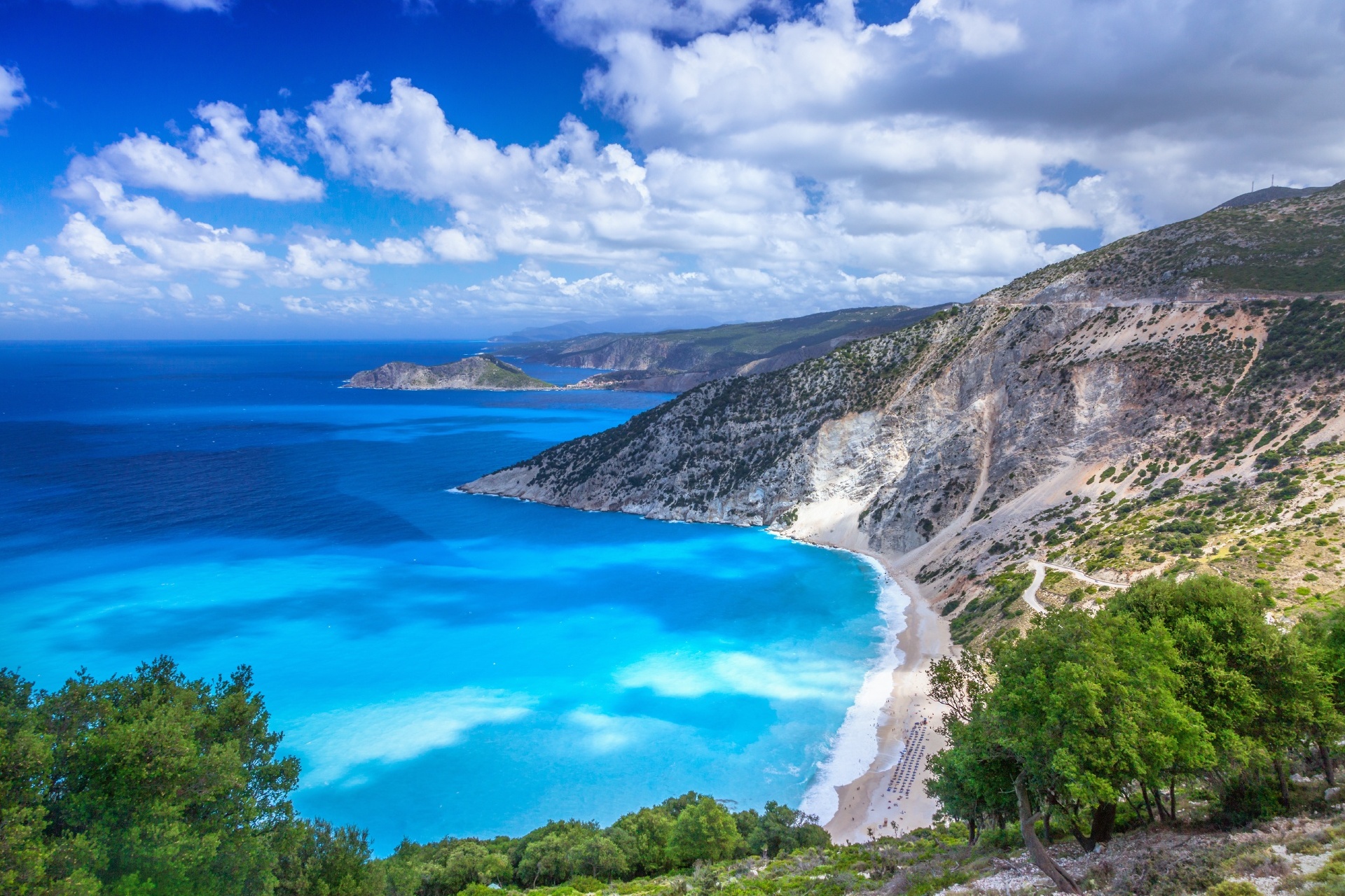 ケファロニア島の風景　ギリシャの風景