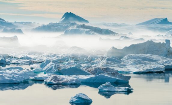 氷河の風景　グリーンランドの風景