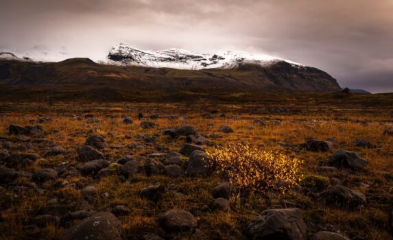 アイスランドの秋の風景