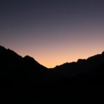 ヒマラヤの夕暮れ　ネパールの風景
