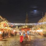 コペンハーゲンのクリスマスマーケットの風景　デンマークの風景