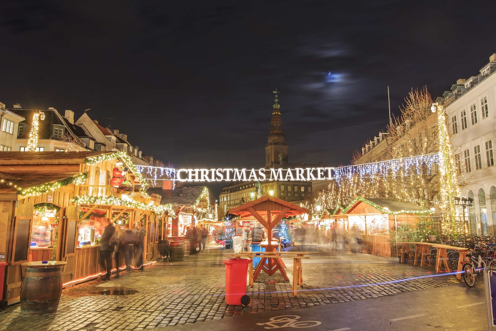 クリスマスマーケットの風景　デンマークの風景