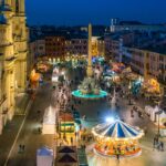 ローマのクリスマスの風景　イタリアのクリスマスの風景