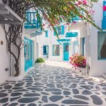 サントリーニ島の風景　ギリシャの風景
