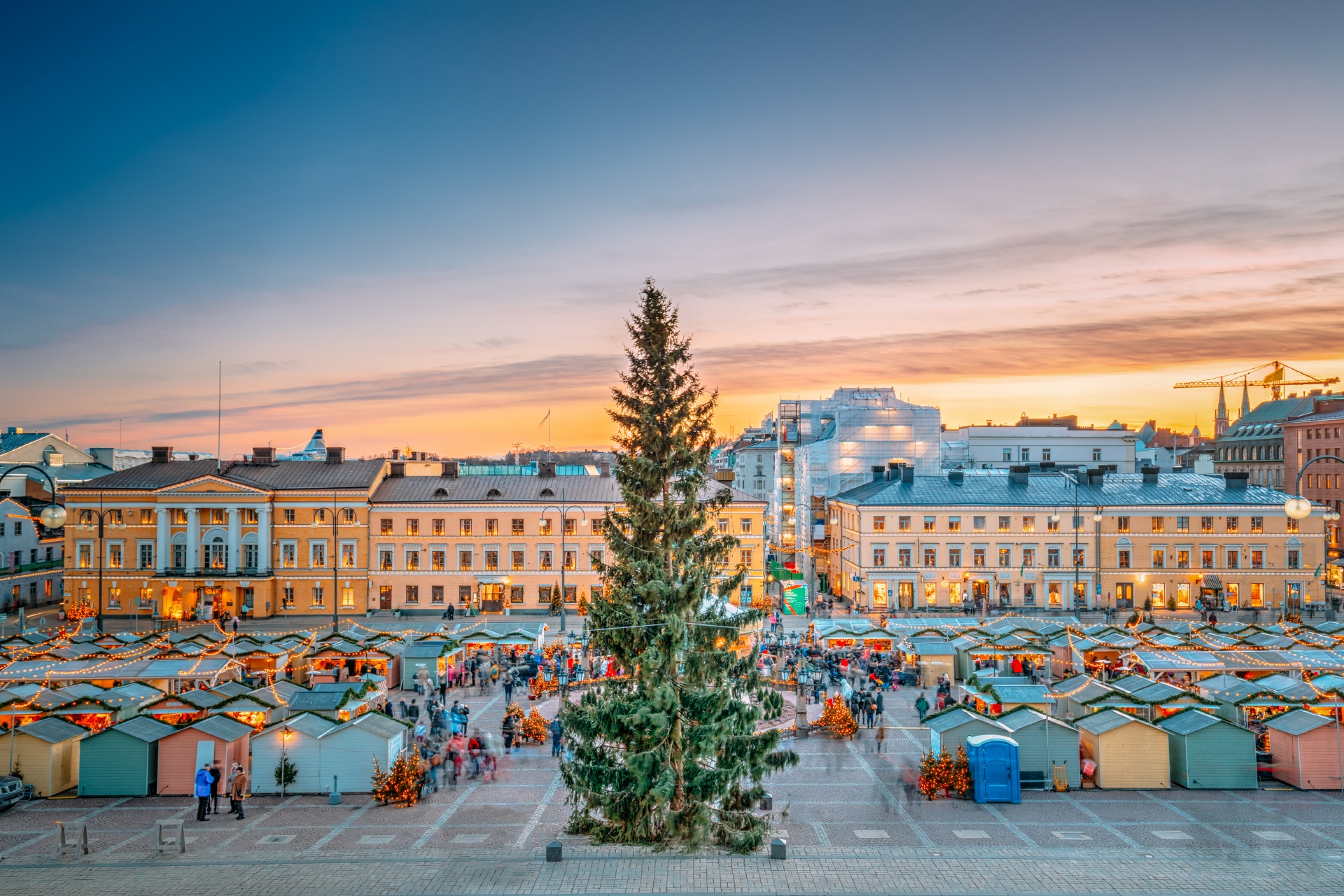 ヘルシンキのクリスマスマーケット　フィンランドのクリスマスの風景