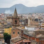 シチリア島アドラノの旧市街　イタリアの風景