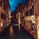 夜のヴェネツィア　イタリアの風景