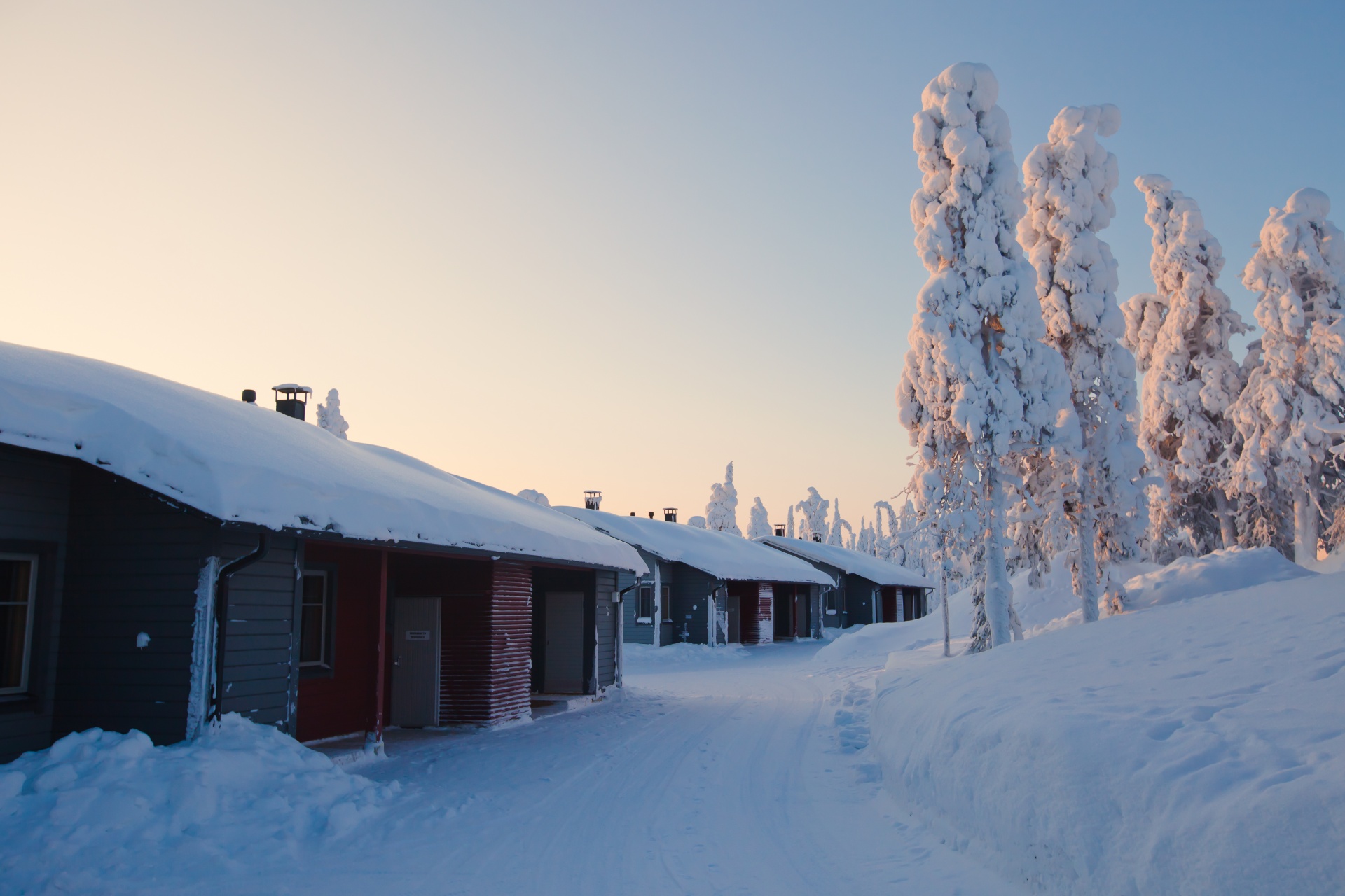 冬のカレリア　フィンランドの風景