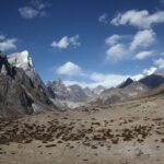 ヒマラヤの山々　ネパールの風景