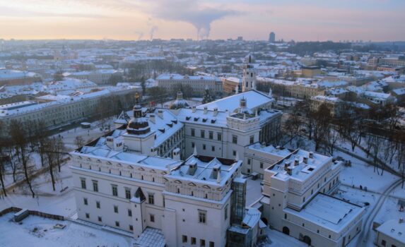 冬のヴィリニュス　リトアニアの風景