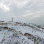 冬の海岸　デンマークの風景