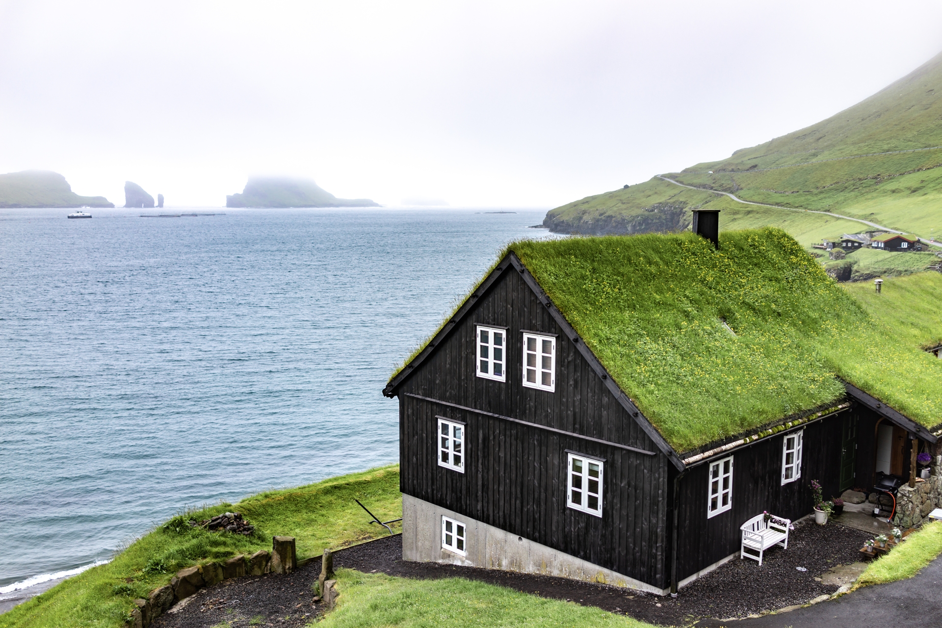 フェロー諸島の風景　デンマークの風景