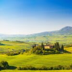 トスカーナの美しい風景　イタリアの風景