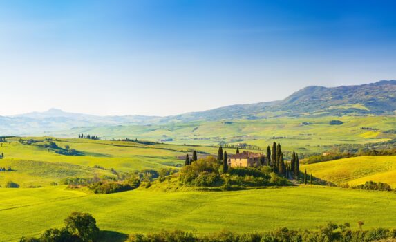 トスカーナの美しい風景　イタリアの風景