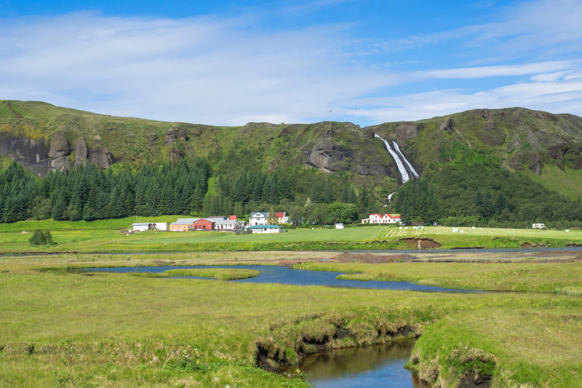 アイスランドの田園風景