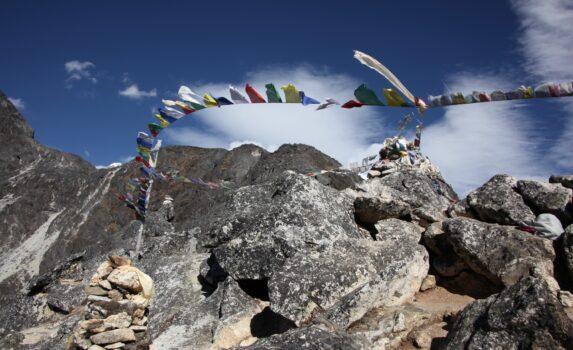 標高五千メートルの風景　ネパールの風景