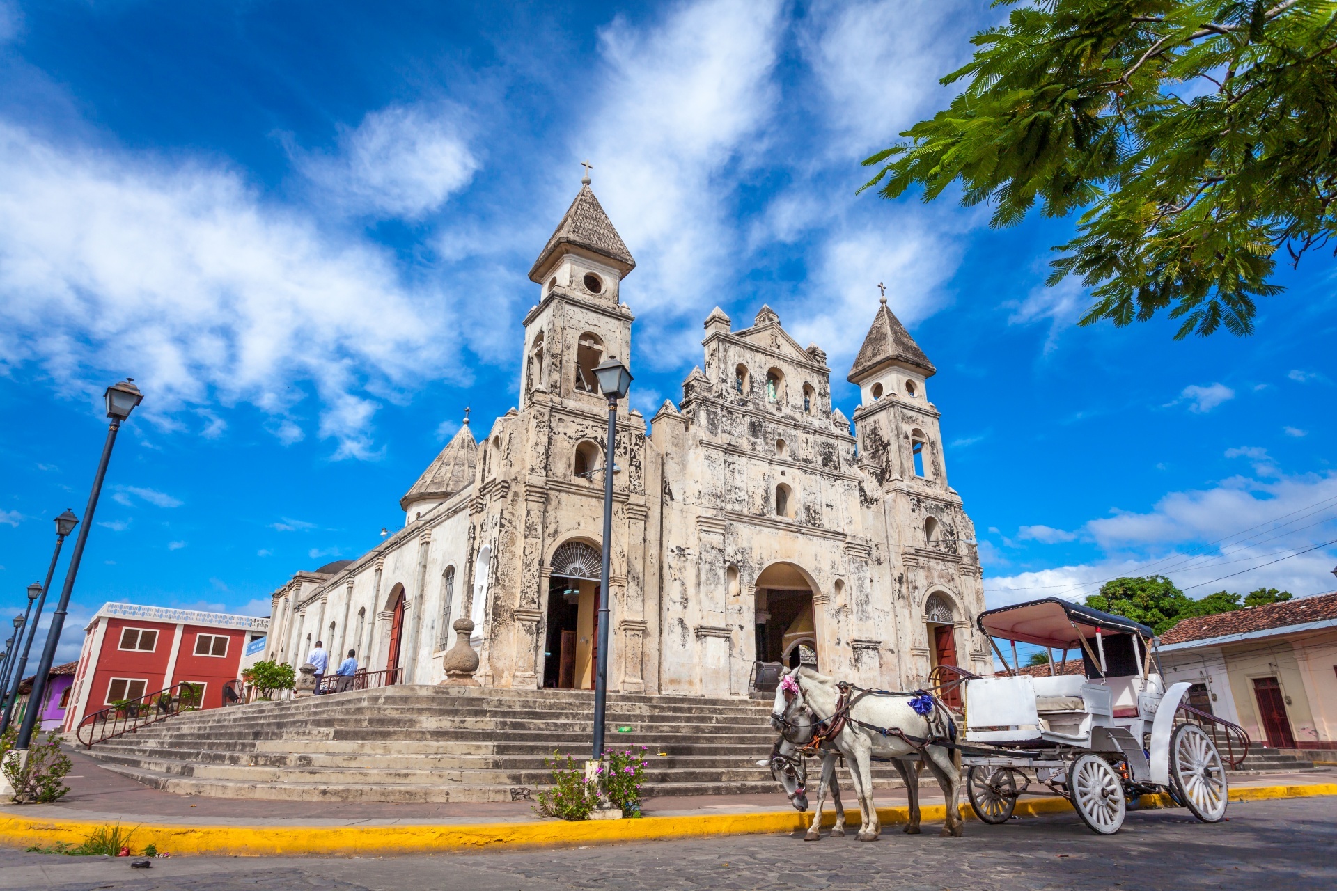 グラナダのグアダルーペ教会　ニカラグアの風景