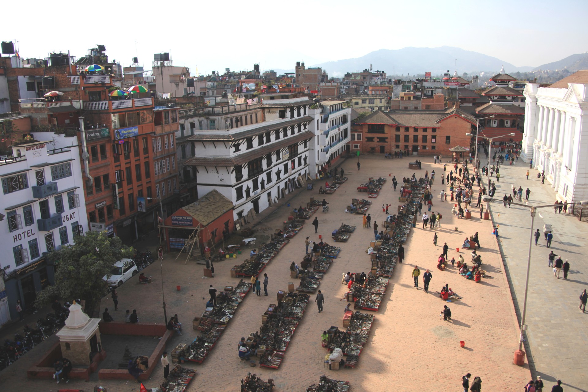 ダルバール広場のストリート・マーケット　ネパールの風景