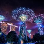 夜のガーデンズ・バイ・ザ・ベイ　シンガポールの絶景