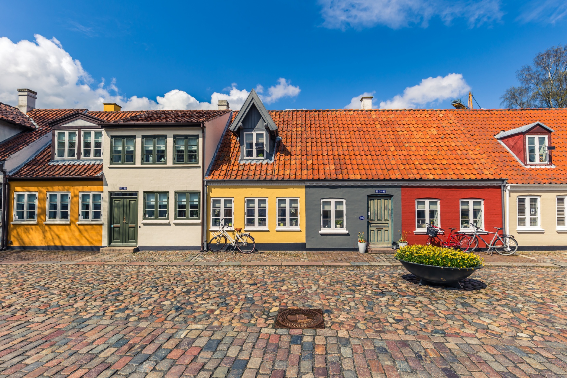 オーデンセの旧市街　デンマークの街並み