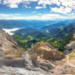ダッハシュタイン山の眺め　オーストリアの風景
