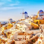 サントリーニ島の絶景　ギリシャの風景