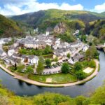 エッシュ・シュル・シュールの街並み　ルクセンブルクの風景