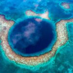 ブルーホール　ベリーズの風景