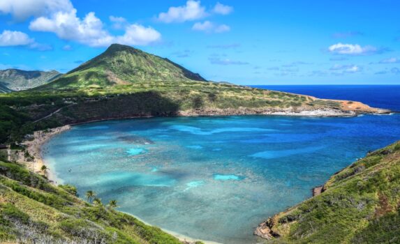 ハナウマ湾の絶景　ハワイの風景