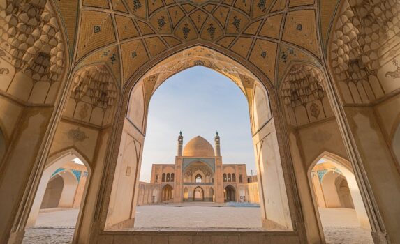 カーシャーンのモスクの風景　イランの風景