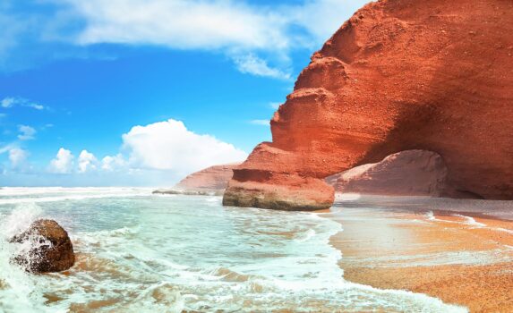 シディ・イフニーのビーチ　モロッコの風景