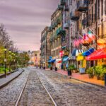 ジョージア州サバンナの風景　アメリカの風景