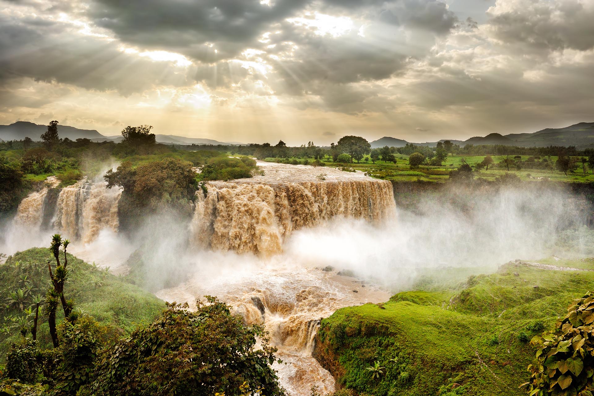 青ナイル滝（ブルーナイル滝）　エチオピアの風景