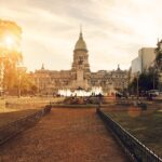 夕暮れのブエノスアイレス　アルゼンチンの風景
