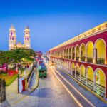 カンペチェの旧市街　メキシコの風景